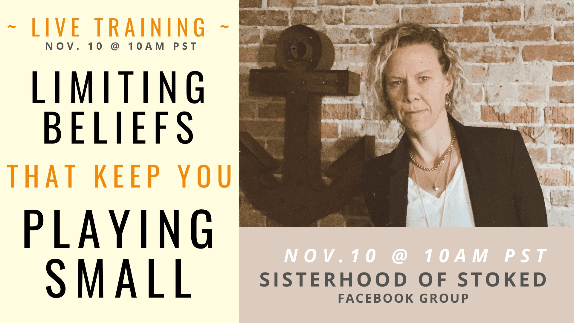 Tackling The Limiting Beliefs That Keep YOU Playing Small.